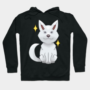 White Akita Inu Hoodie